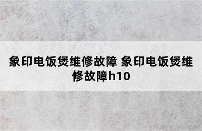 象印电饭煲维修故障 象印电饭煲维修故障h10